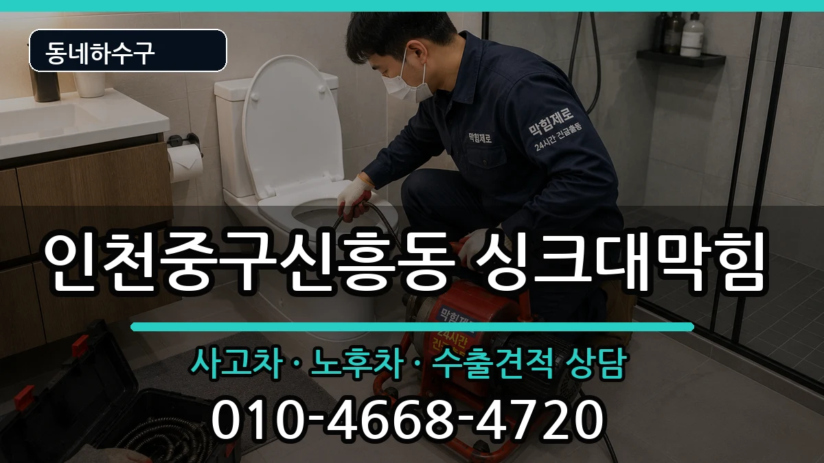 인천중구신흥동 싱크대막힘 인천중구신흥동 싱크대막힘 증상 처리 안내 이미지 2