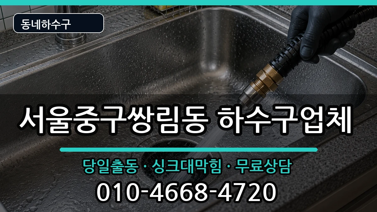서울중구쌍림동 하수구막힘 서울중구쌍림동 하수구막힘 증상 처리 안내 이미지 2