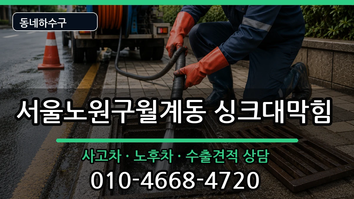 서울노원구월계동 싱크대막힘 서울노원구월계동 싱크대막힘 증상 처리 안내 이미지 3