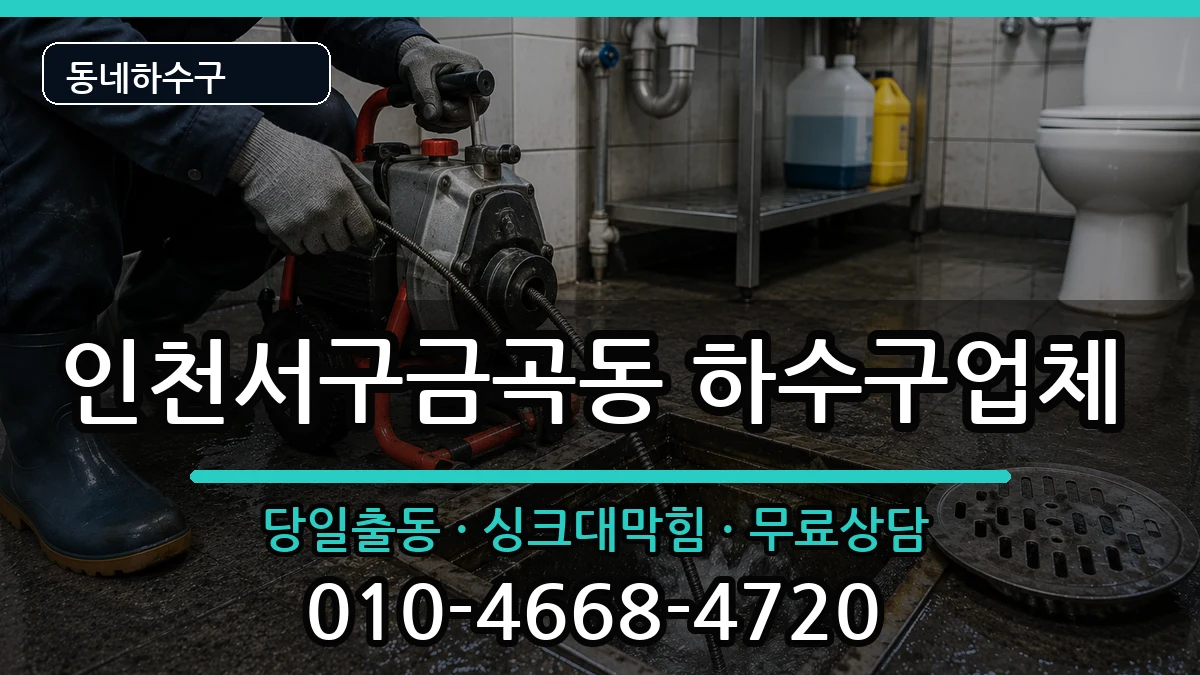 인천서구금곡동 하수구막힘 인천서구금곡동 하수구막힘 증상 처리 안내 이미지 3