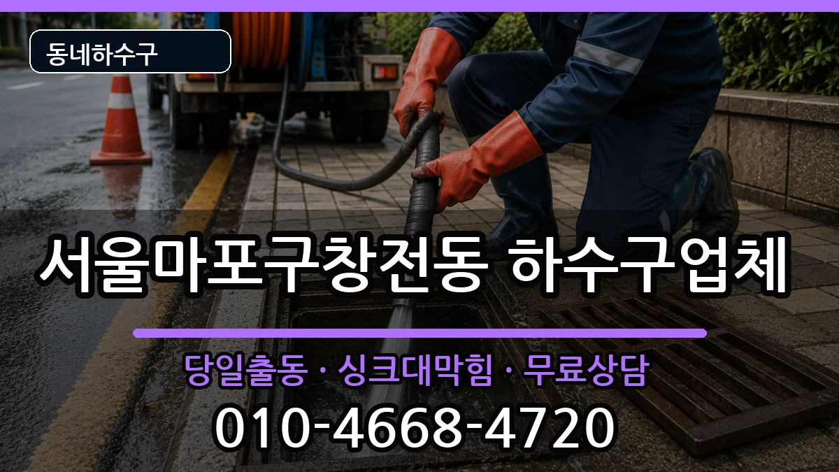 서울마포구창전동 하수구막힘 서울마포구창전동 하수구막힘 증상 처리 안내 이미지 2