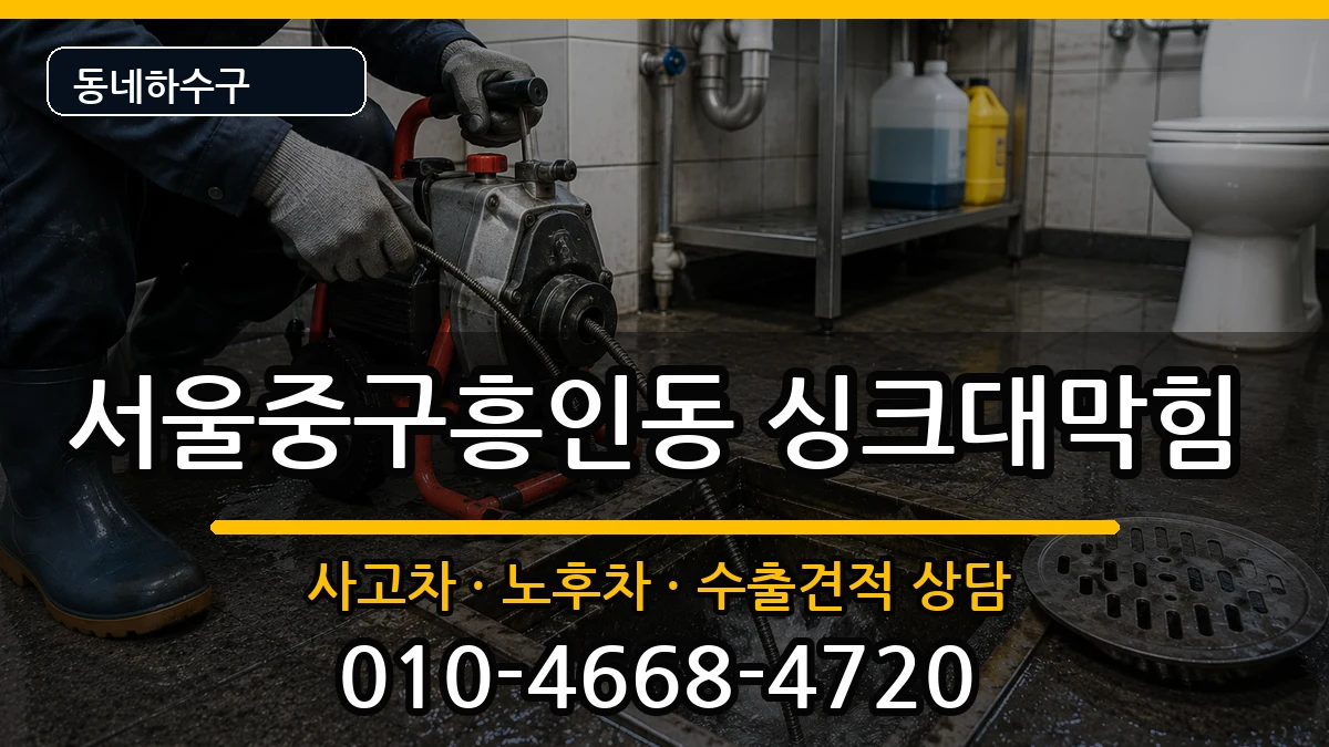 서울중구흥인동 싱크대막힘 서울중구흥인동 싱크대막힘 증상 처리 안내 이미지 2