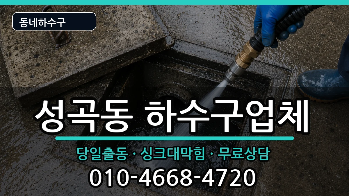 경기안산시단원구성곡동 하수구막힘 경기안산시단원구성곡동 하수구막힘 증상 처리 안내 이미지 1