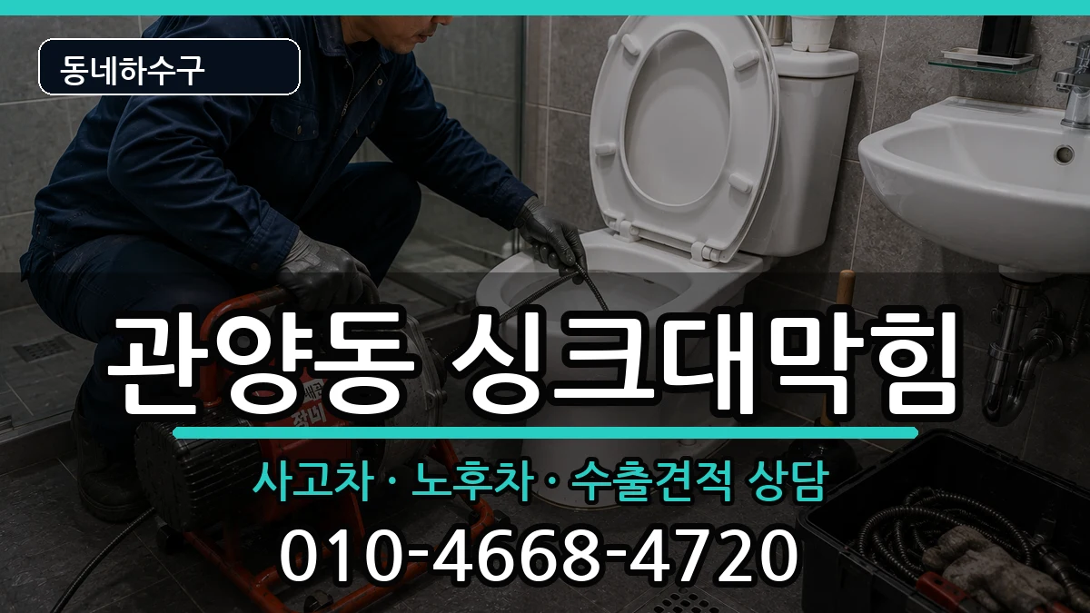 경기안양시동안구관양동 싱크대막힘 증상 처리 안내 이미지 2