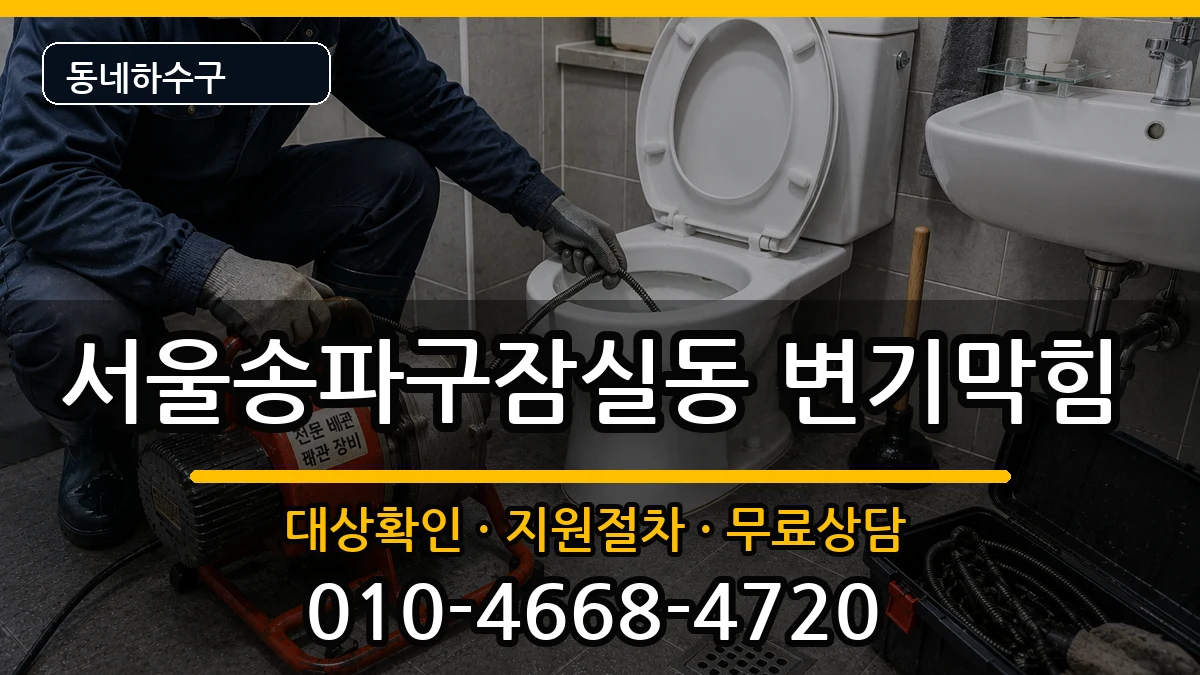 서울송파구잠실동 변기막힘 서울송파구잠실동 변기막힘 증상 처리 안내 이미지 3
