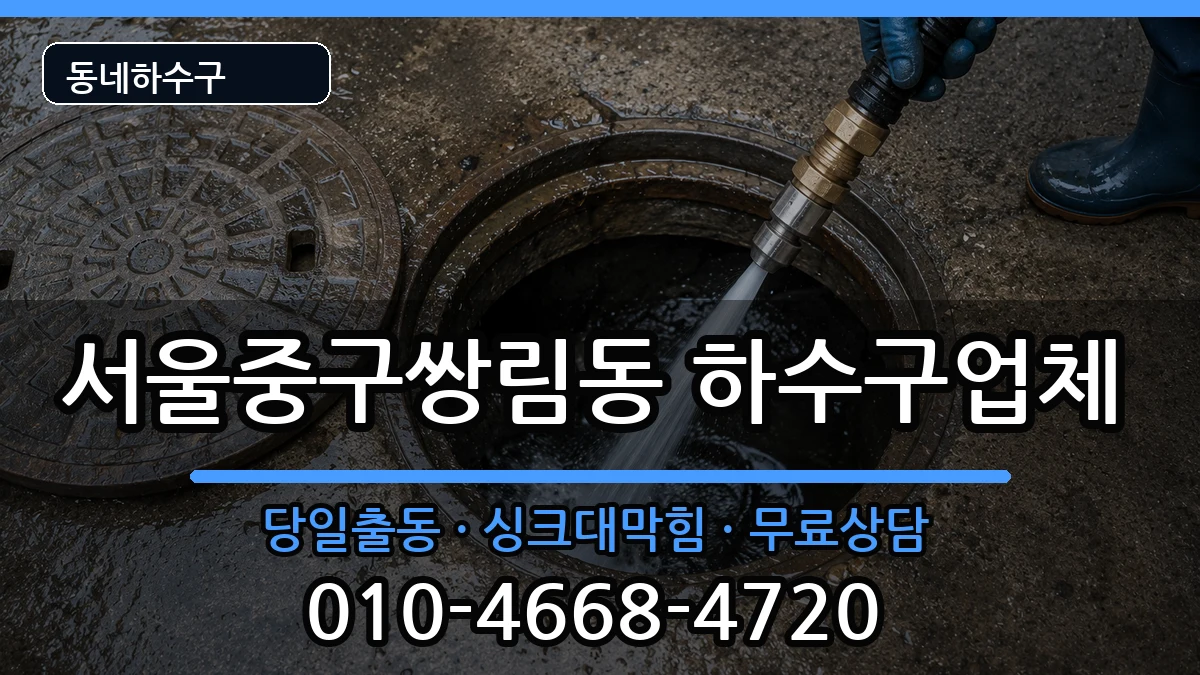 서울중구쌍림동 하수구막힘 서울중구쌍림동 하수구막힘 증상 처리 안내 이미지 3