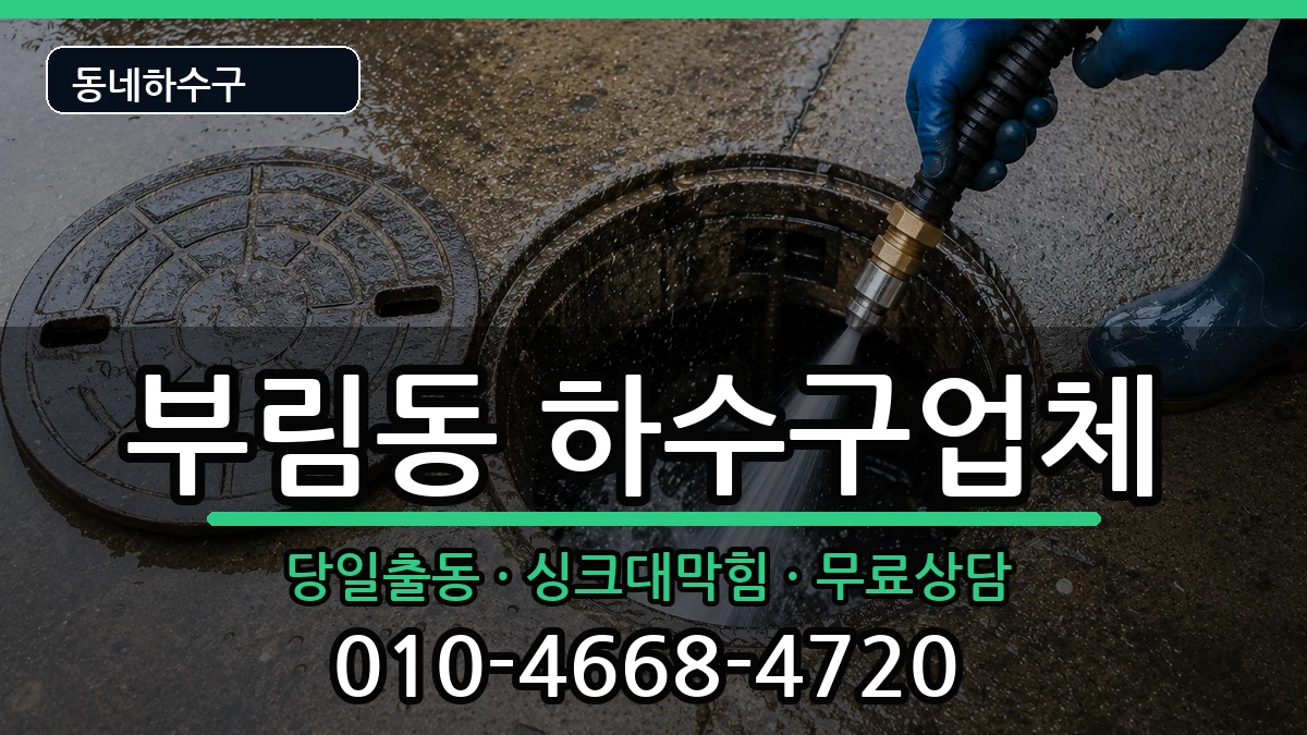 경기안양시동안구부림동 하수구막힘 증상 처리 안내 이미지 2