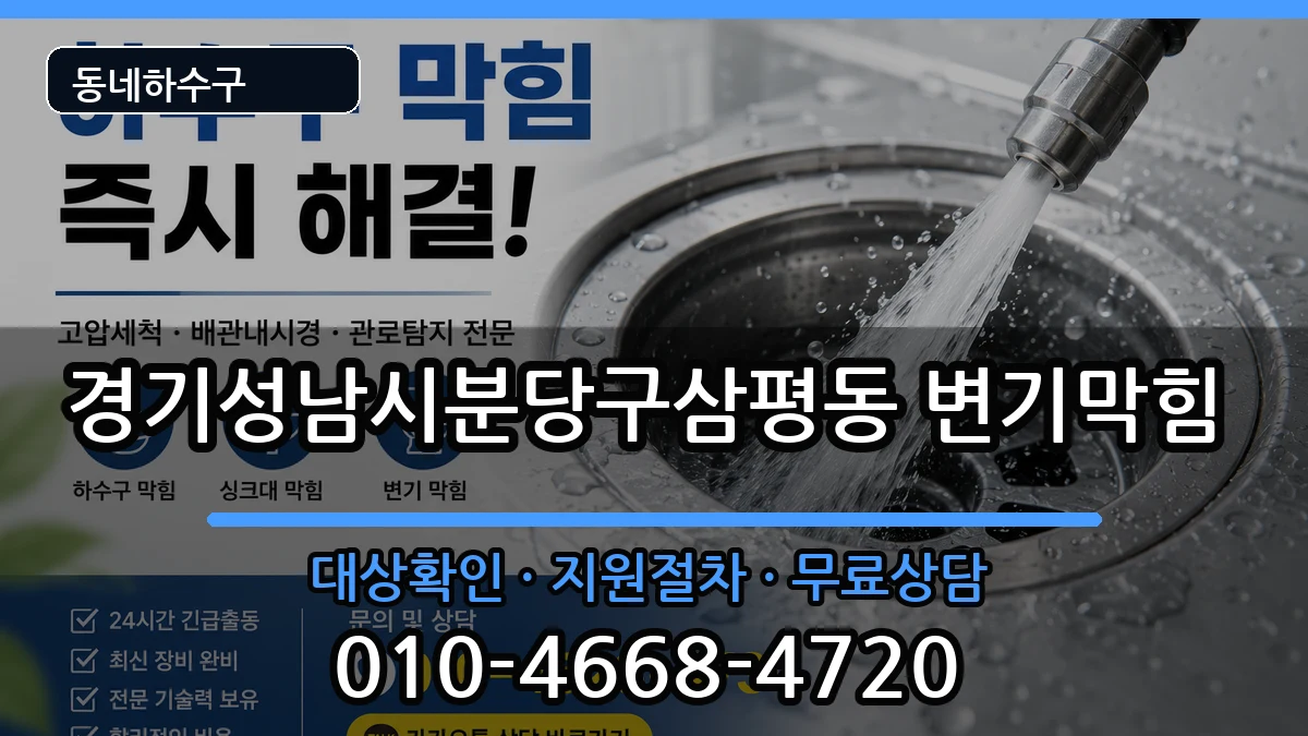 경기성남시분당구삼평동 변기막힘 경기성남시분당구삼평동 변기막힘 증상 처리 안내 이미지 2
