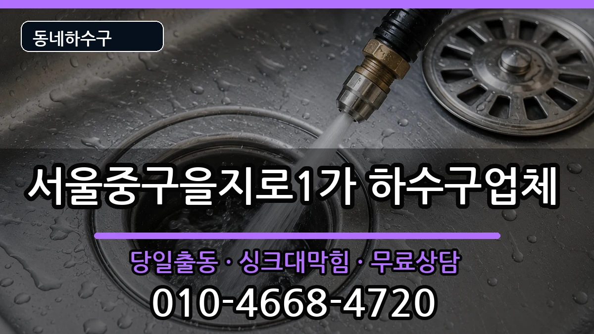 서울중구을지로1가 하수구막힘 서울중구을지로1가 하수구막힘 증상 처리 안내 이미지 3
