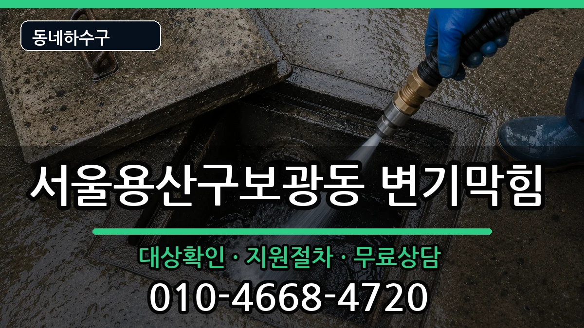 서울용산구보광동 변기막힘 증상 처리 안내 이미지 3