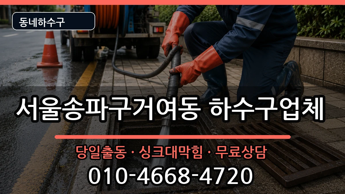 서울송파구거여동 하수구막힘 서울송파구거여동 하수구막힘 증상 처리 안내 이미지 3