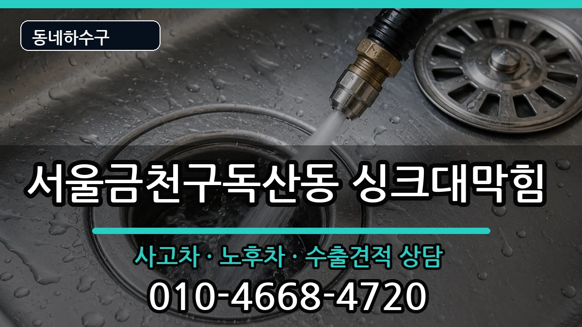 서울금천구독산동 싱크대막힘 서울금천구독산동 싱크대막힘 증상 처리 안내 이미지 2