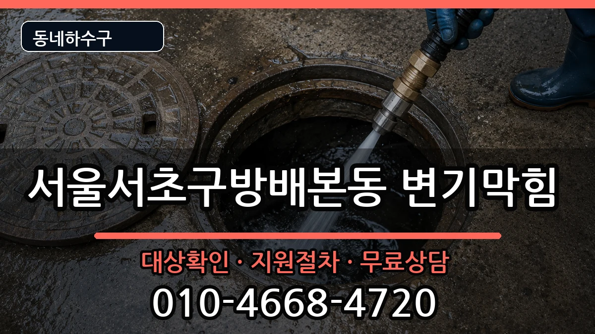 서울서초구방배본동 변기막힘 증상 처리 안내 이미지 2