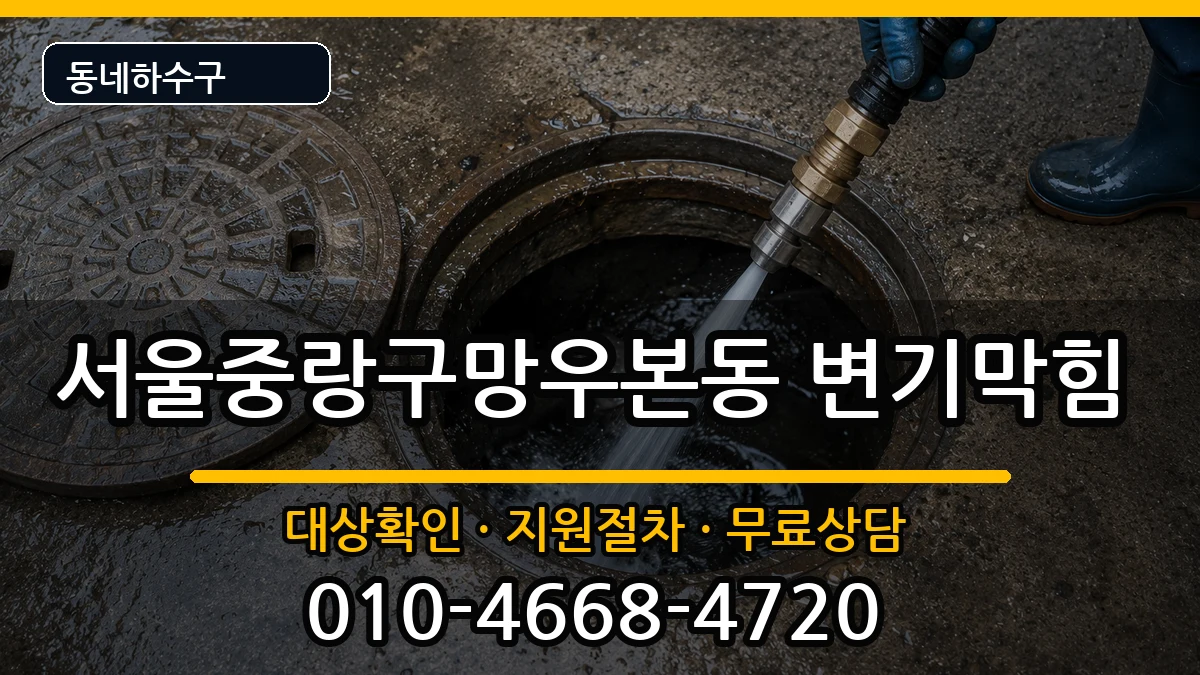 서울중랑구망우본동 변기막힘 서울중랑구망우본동 변기막힘 증상 처리 안내 이미지 1