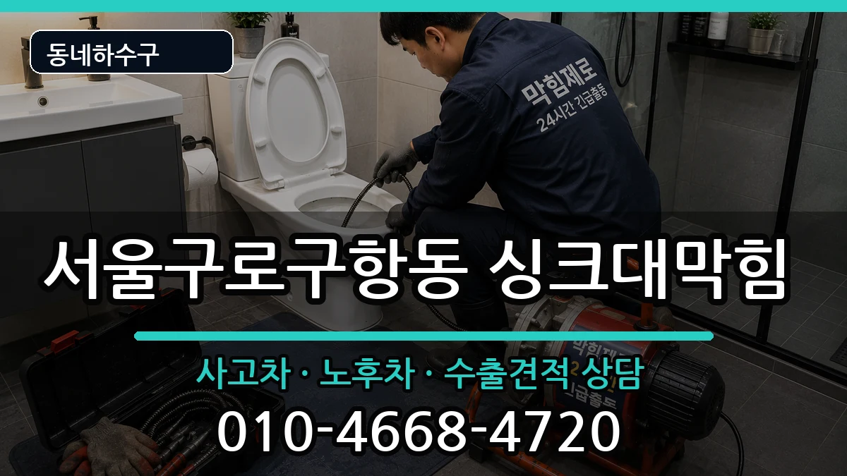 서울구로구항동 싱크대막힘 서울구로구항동 싱크대막힘 증상 처리 안내 이미지 3