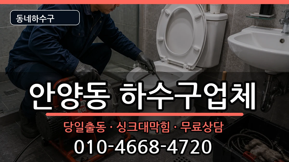 경기안양시만안구안양동  하수구막힘 사례형