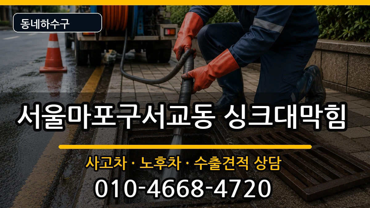 서울마포구서교동 싱크대막힘 서울마포구서교동 싱크대막힘 증상 처리 안내 이미지 2