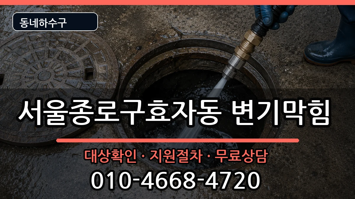 서울종로구효자동 변기막힘 서울종로구효자동 변기막힘 증상 처리 안내 이미지 3