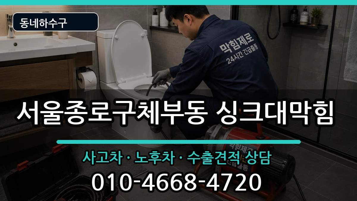 서울종로구체부동 싱크대막힘 서울종로구체부동 싱크대막힘 증상 처리 안내 이미지 1