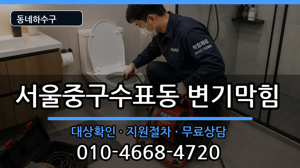 서울중구수표동 변기막힘 서울중구수표동 변기막힘 증상 처리 안내 이미지 1