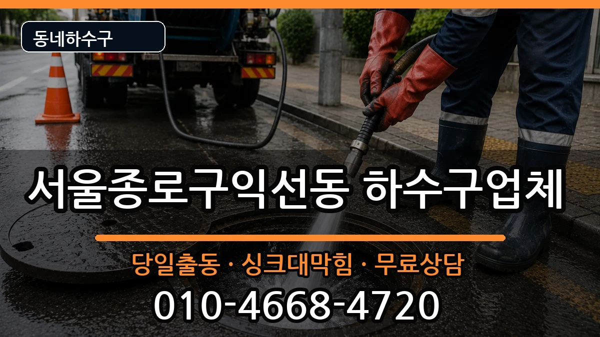 서울종로구익선동 하수구막힘 서울종로구익선동 하수구막힘 증상 처리 안내 이미지 3
