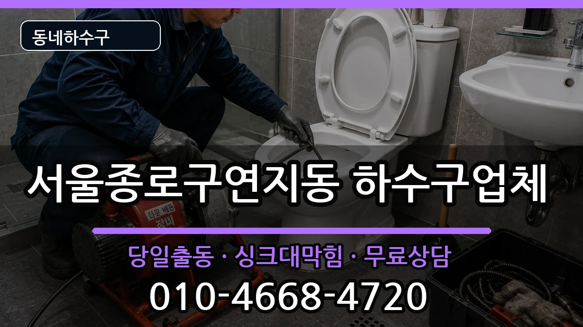 서울종로구연지동 하수구막힘 서울종로구연지동 하수구막힘 증상 처리 안내 이미지 2