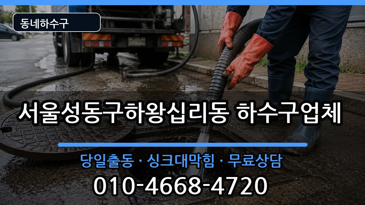서울성동구하왕십리동 하수구막힘 증상 처리 안내 이미지 3