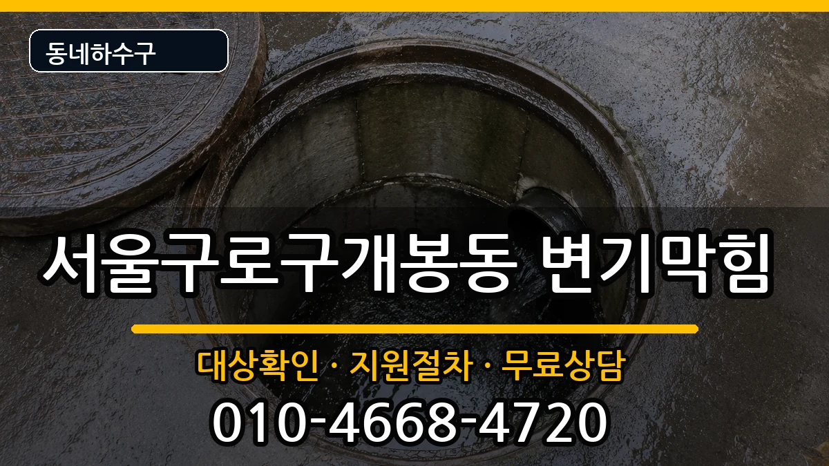 서울구로구개봉동 변기막힘 서울구로구개봉동 변기막힘 증상 처리 안내 이미지 1
