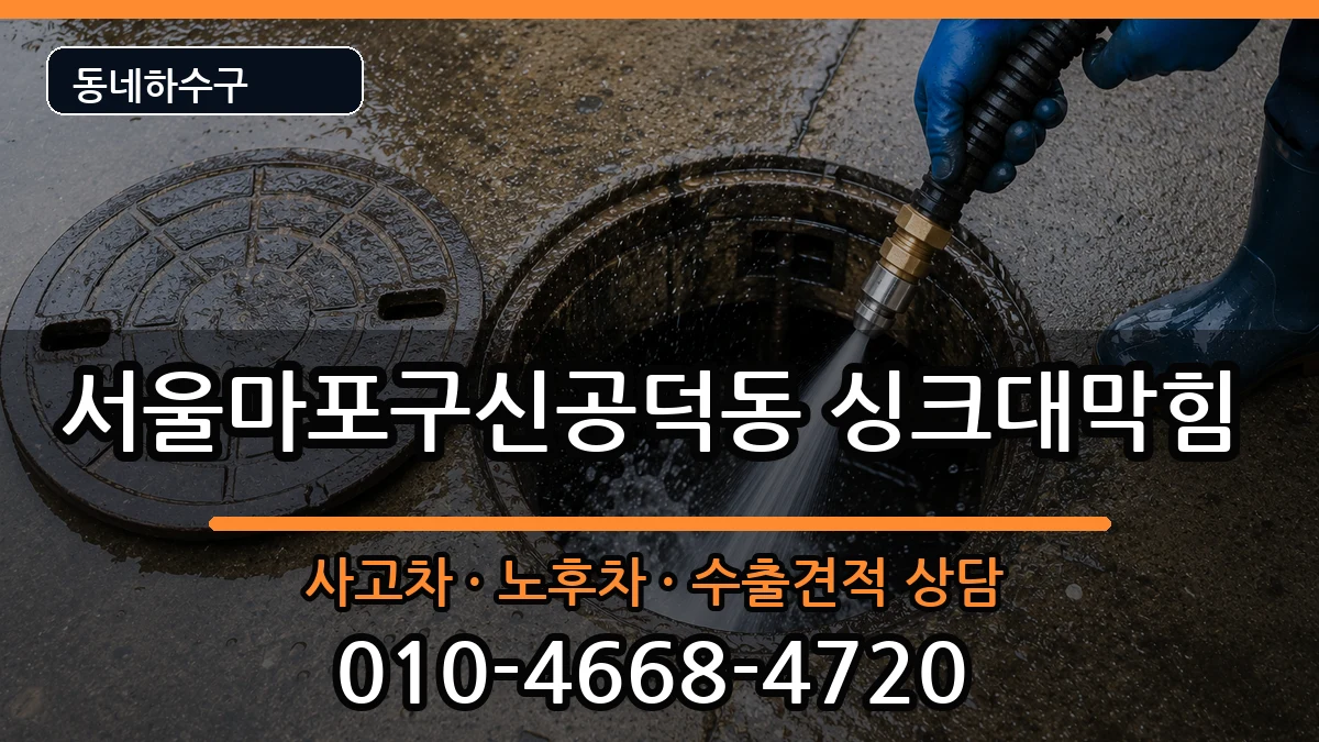 서울마포구신공덕동 싱크대막힘 서울마포구신공덕동 싱크대막힘 증상 처리 안내 이미지 1