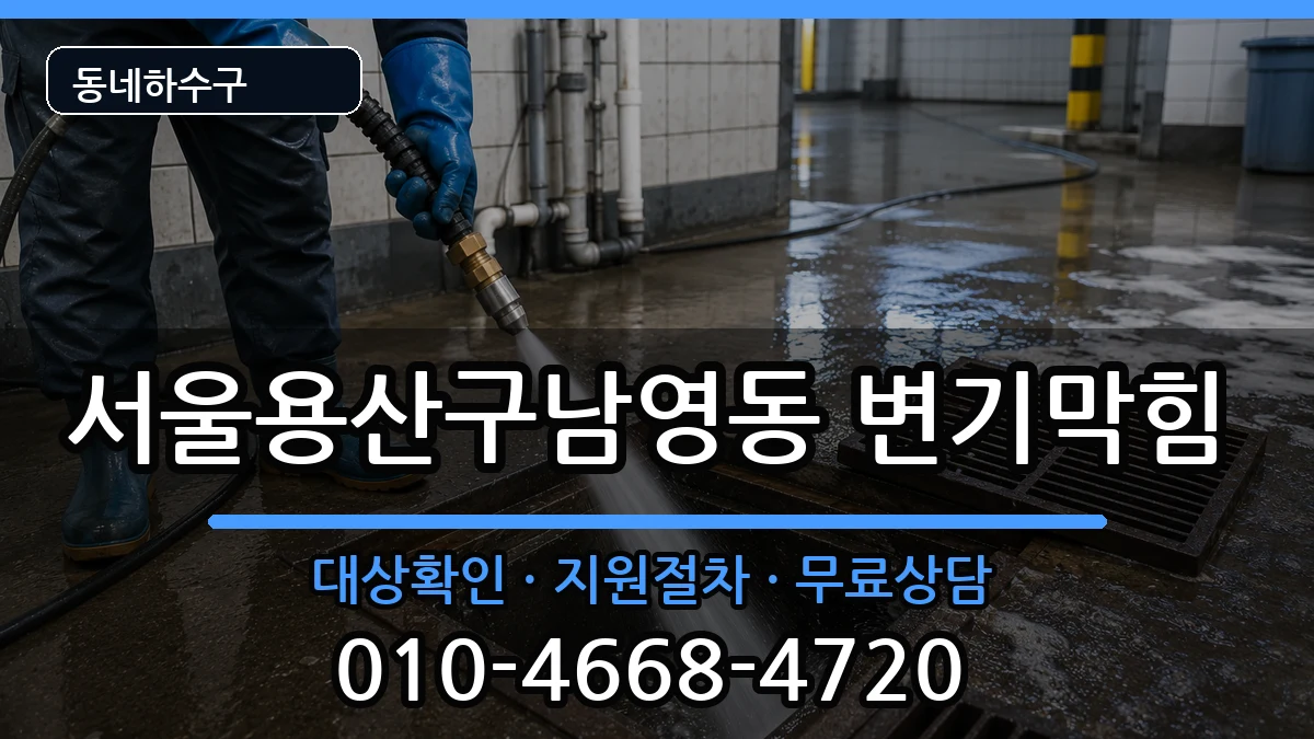 서울용산구남영동 변기막힘 증상 처리 안내 이미지 3