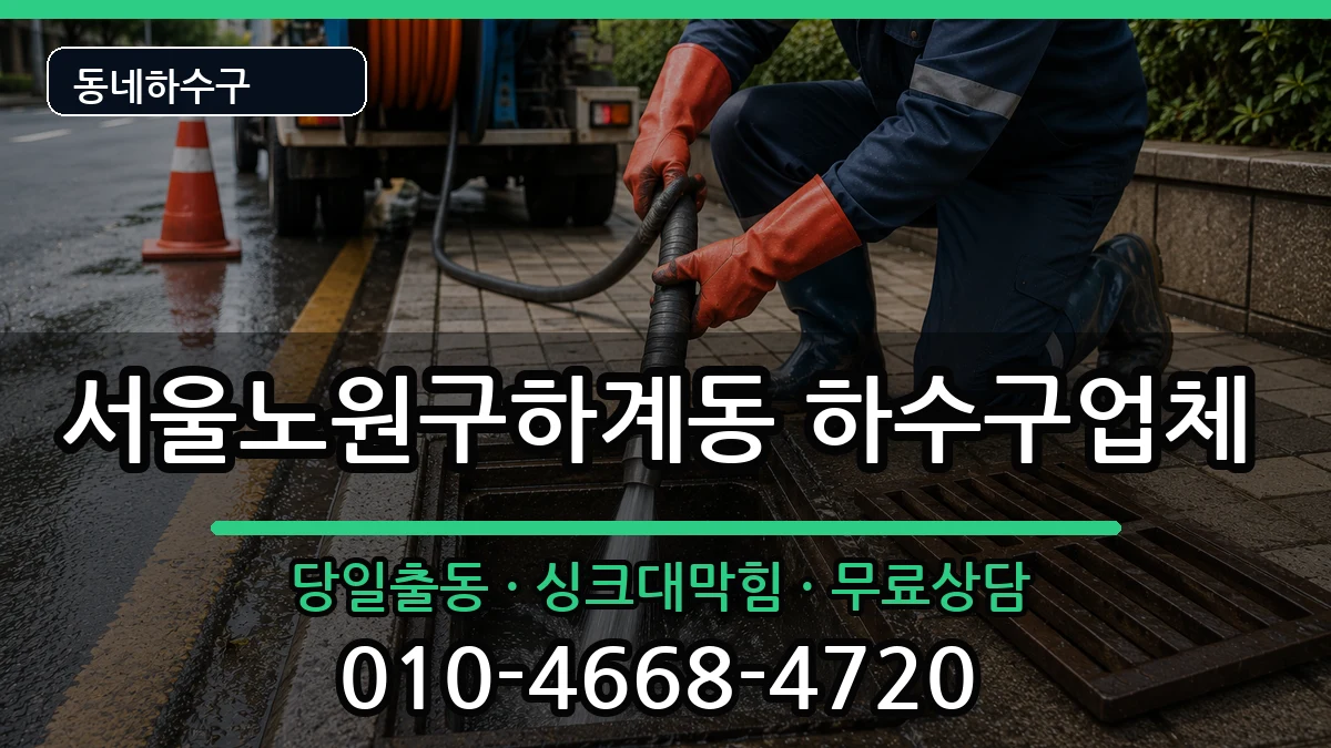 서울노원구하계동 하수구막힘 서울노원구하계동 하수구막힘 증상 처리 안내 이미지 1