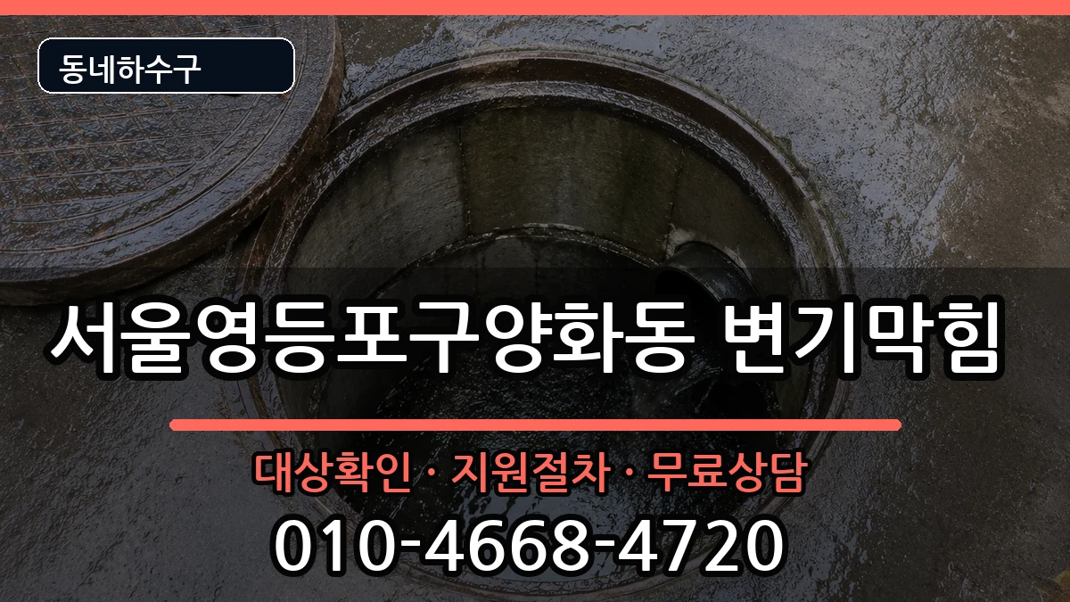 서울영등포구양화동 변기막힘 증상 처리 안내 이미지 2