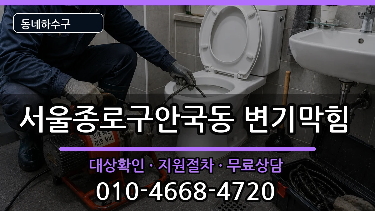 서울종로구안국동 변기막힘 서울종로구안국동 변기막힘 증상 처리 안내 이미지 3