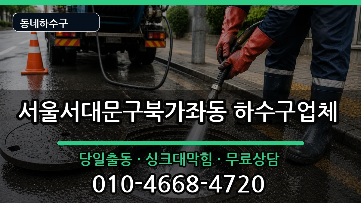 서울서대문구북가좌동 하수구막힘 서울서대문구북가좌동 하수구막힘 증상 처리 안내 이미지 2