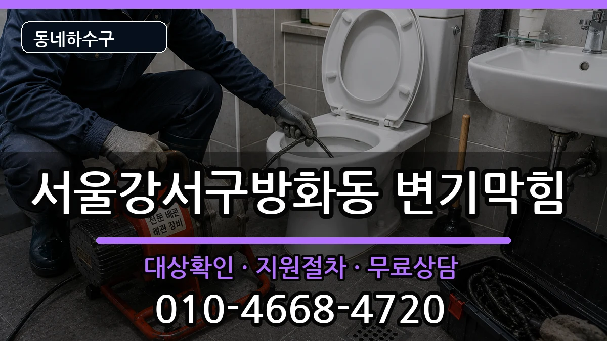 서울강서구방화동 변기막힘 서울강서구방화동 변기막힘 증상 처리 안내 이미지 2