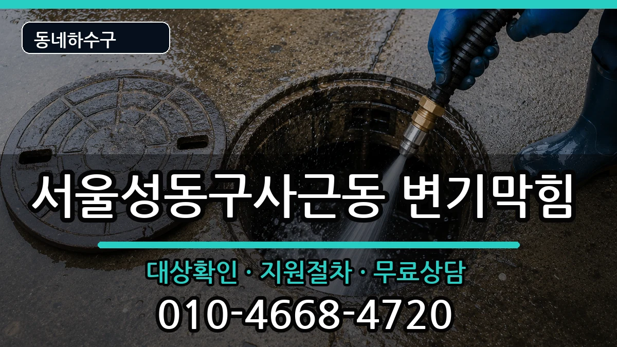 서울성동구사근동 변기막힘 증상 처리 안내 이미지 1