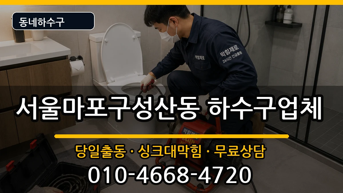 서울마포구성산동 하수구막힘 서울마포구성산동 하수구막힘 증상 처리 안내 이미지 3