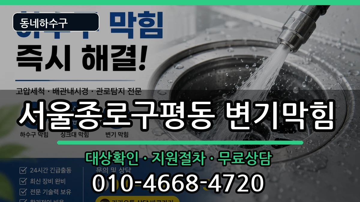 서울종로구평동 변기막힘 서울종로구평동 변기막힘 증상 처리 안내 이미지 3