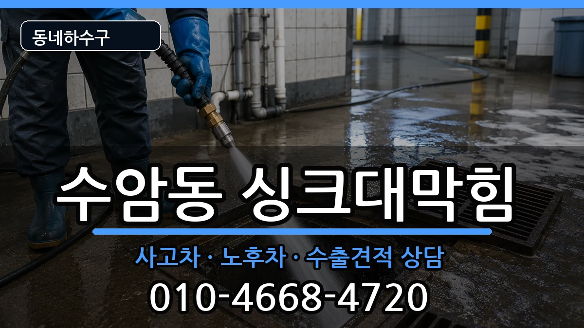 경기안산시상록구수암동 싱크대막힘 증상 처리 안내 이미지 3