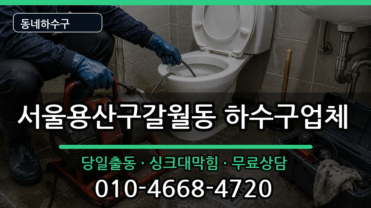 서울용산구갈월동 하수구막힘 서울용산구갈월동 하수구막힘 증상 처리 안내 이미지 3