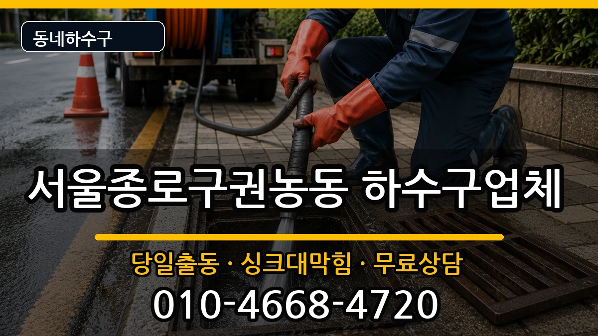 서울종로구권농동 하수구막힘 서울종로구권농동 하수구막힘 증상 처리 안내 이미지 3