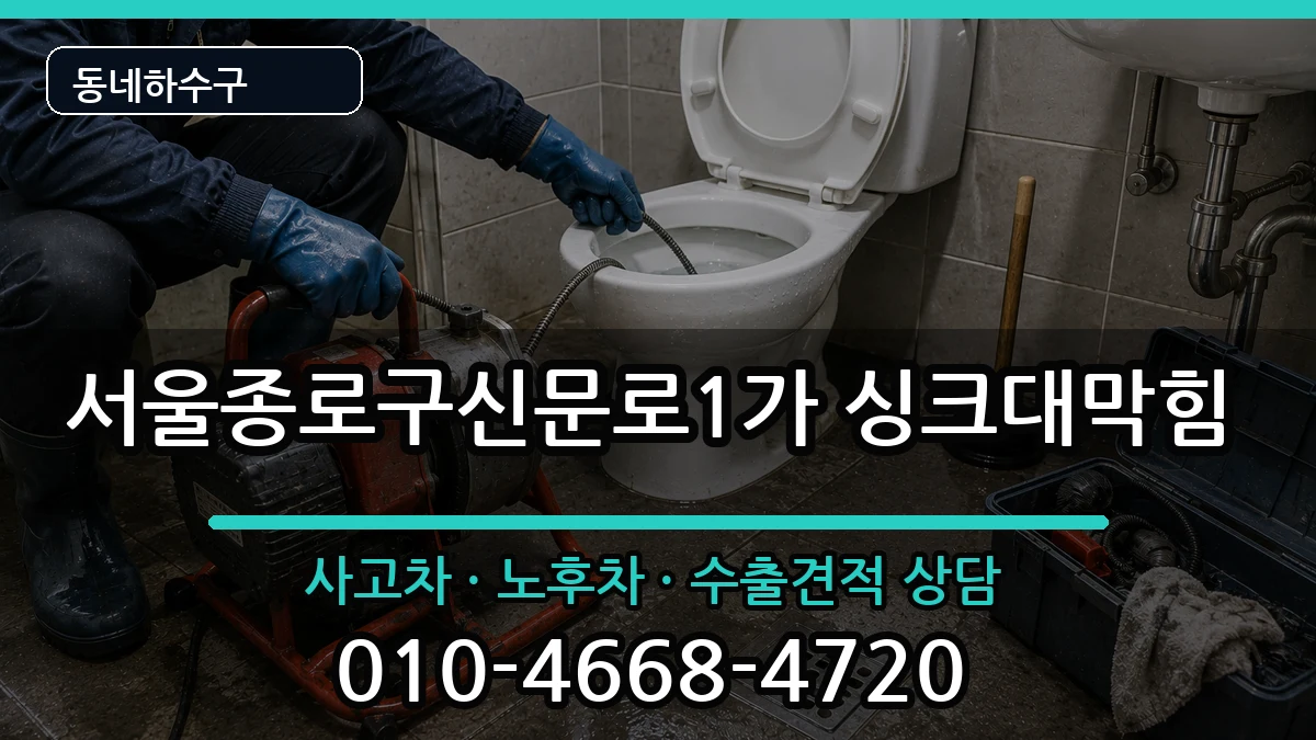 서울종로구신문로1가 싱크대막힘 증상 처리 안내 이미지 2