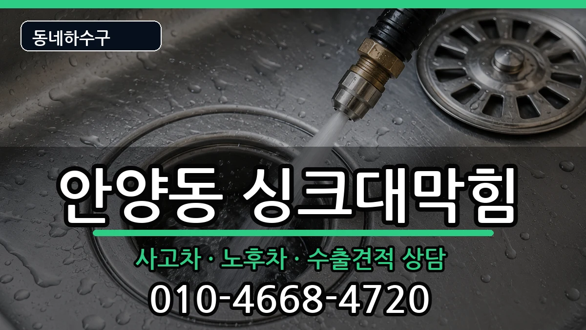 경기안양시만안구안양동 싱크대막힘 증상 처리 안내 이미지 1