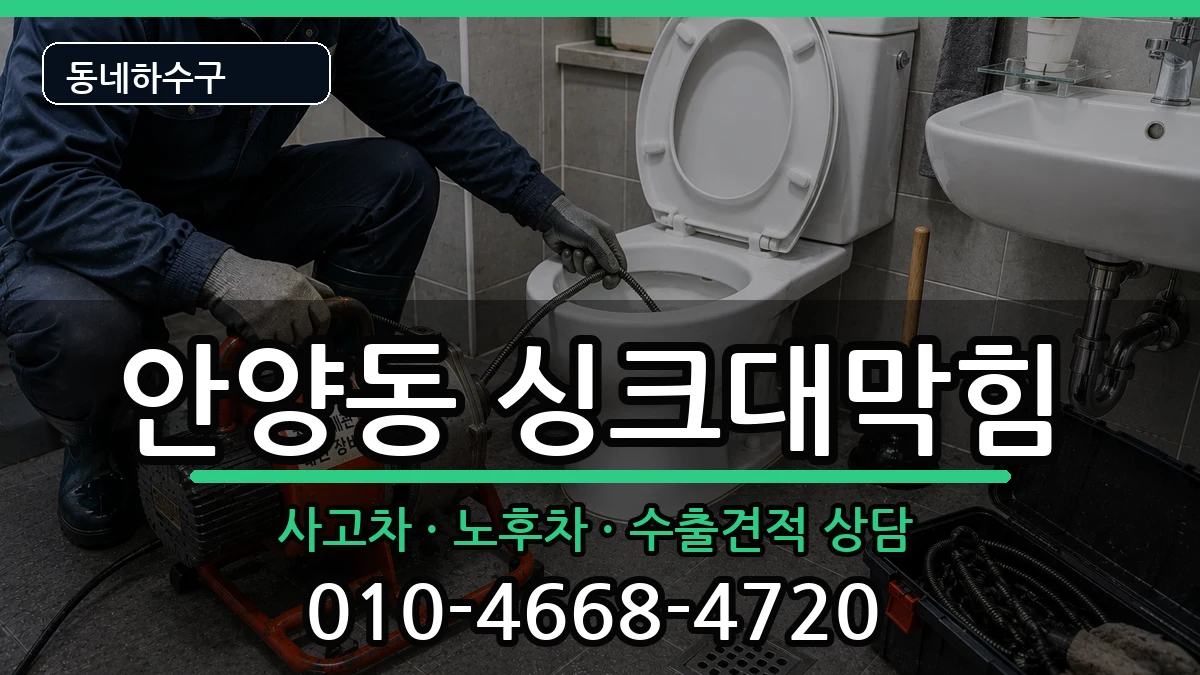 경기안양시만안구안양동 싱크대막힘 증상 처리 안내 이미지 3
