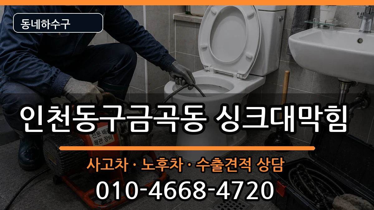 인천동구금곡동 싱크대막힘 인천동구금곡동 싱크대막힘 증상 처리 안내 이미지 3