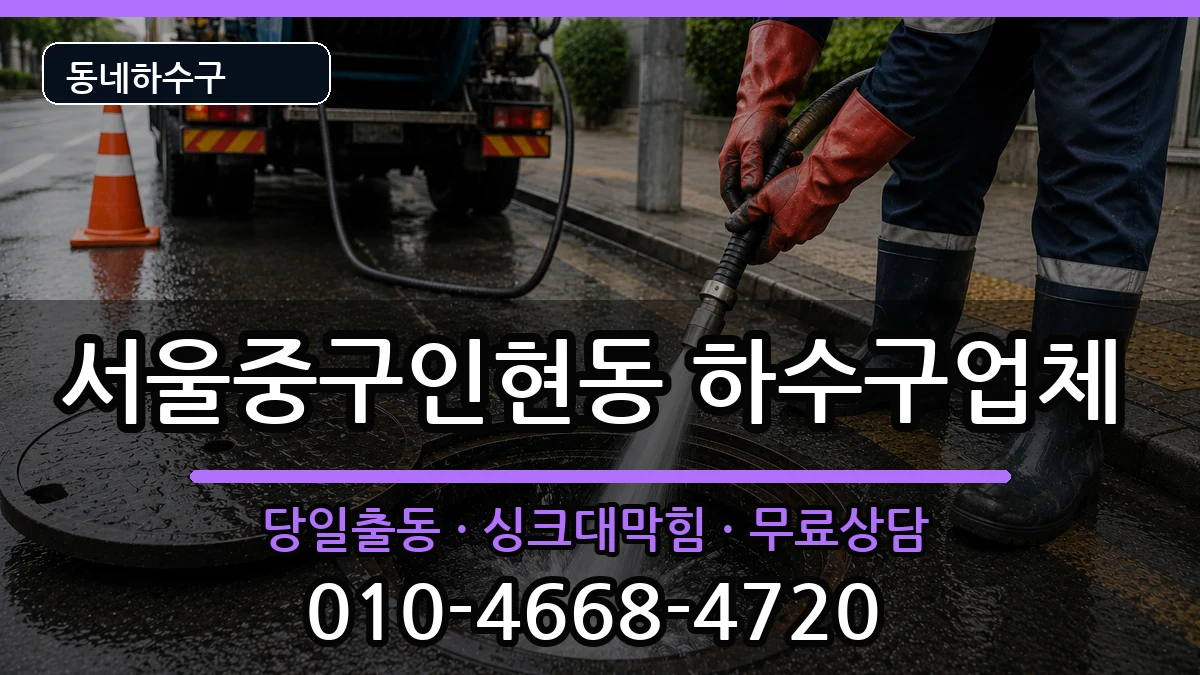서울중구인현동 하수구막힘 서울중구인현동 하수구막힘 증상 처리 안내 이미지 2