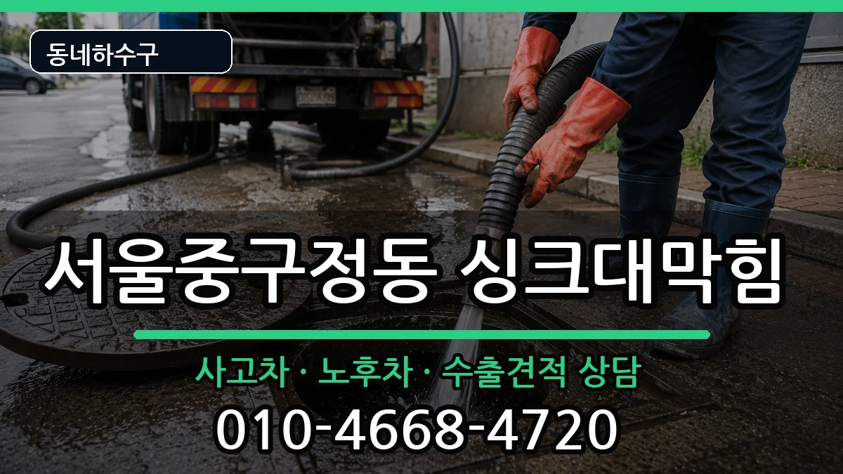 서울중구정동 싱크대막힘 서울중구정동 싱크대막힘 증상 처리 안내 이미지 3