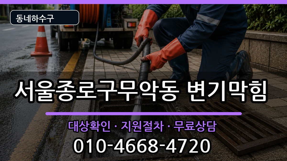 서울종로구무악동 변기막힘 증상 처리 안내 이미지 3