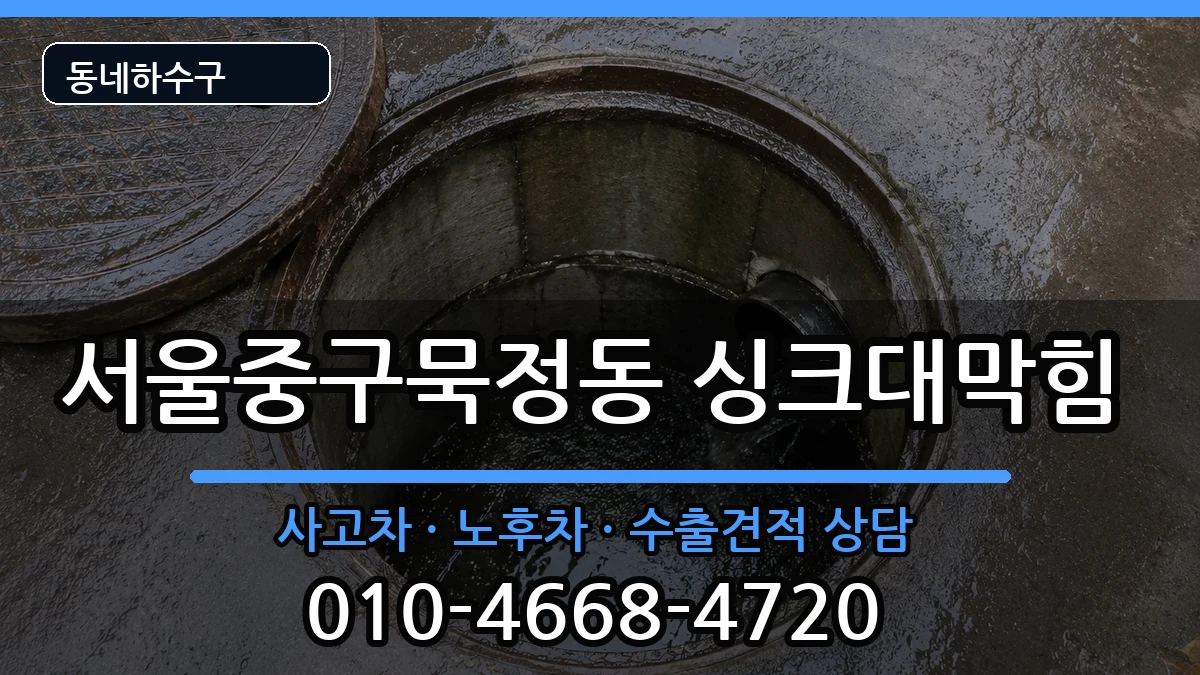 서울중구묵정동  싱크대막힘 FAQ형