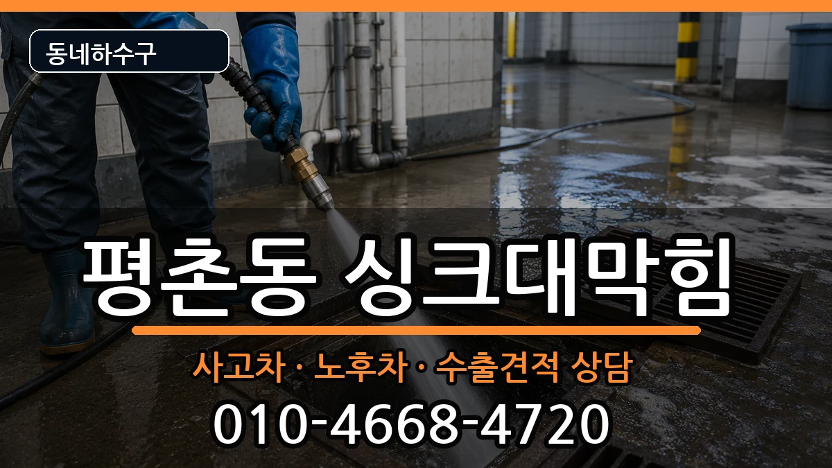경기안양시동안구평촌동 싱크대막힘 증상 처리 안내 이미지 1